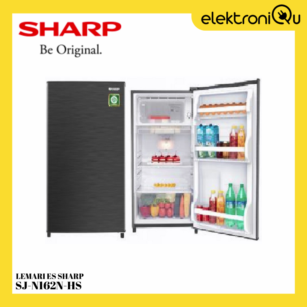 LEMARI ES SHARP 1 PINTU SJ-N162N-HS / KULKAS SHARP 1 PINTU SJ-N162N-HS