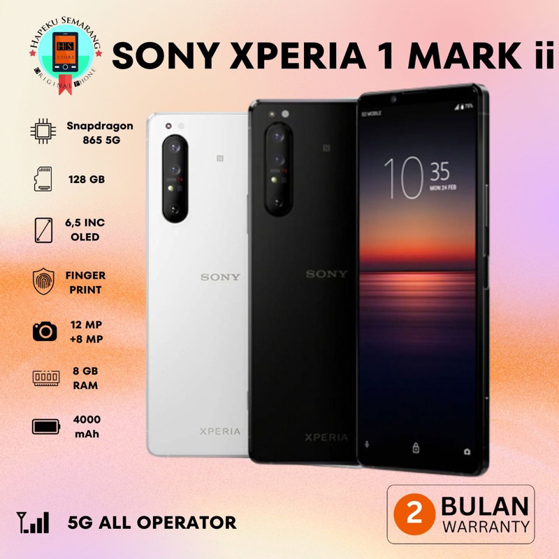 Sony Xperia 1 ii Mark 2 8/128GB Super Mulus Like New Bergaransi