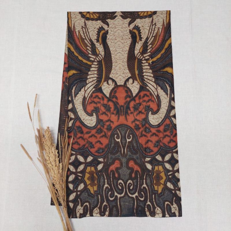 Rm kain batik printing murah kain batik bahan dasar seragam baju kain batik sogan motif burung