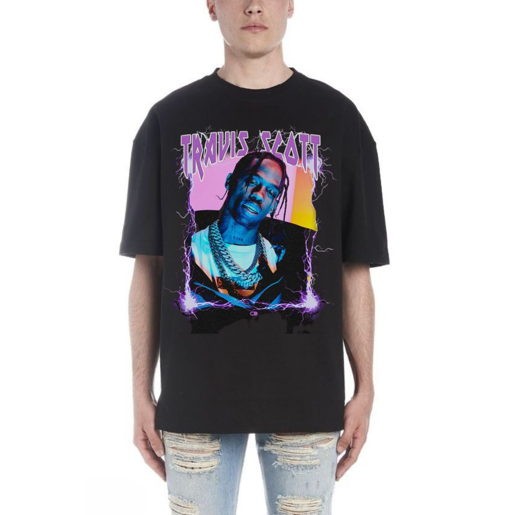 Travis - Kaos Distro Anime Merk ASTROWORLD Cotton Combed 30s Premium Gambar Kren Tshirt Pria Distro Baju Oblong Kata Kata Kekinian Gambar Keren Terbaru