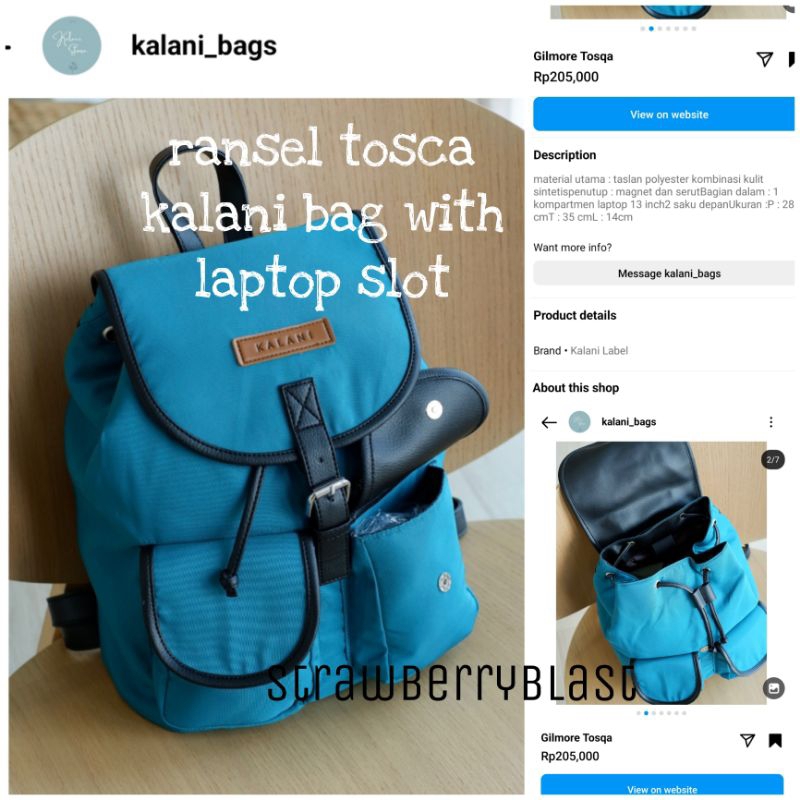 Garage sale tas annello kalani bag ruth slingbag backpack 4in1 preloved like new brand new