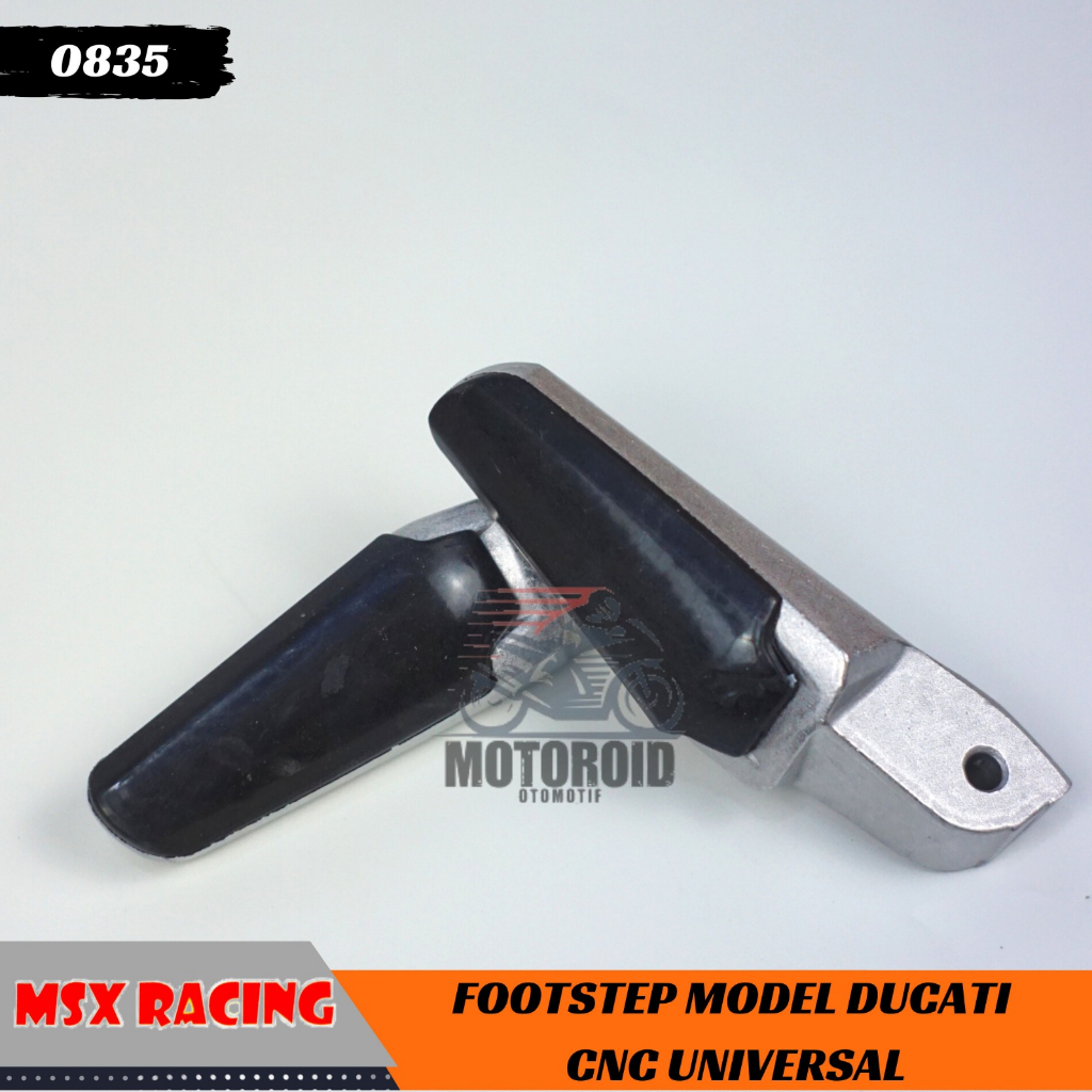 Step Aprilia Karet Elastis Aman Safety Anti Slip Universal Silver Chrome