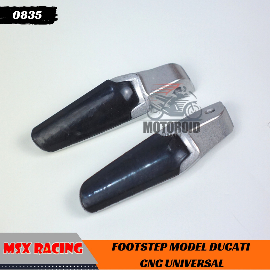 Step Aprilia Karet Elastis Aman Safety Anti Slip Universal Silver Chrome