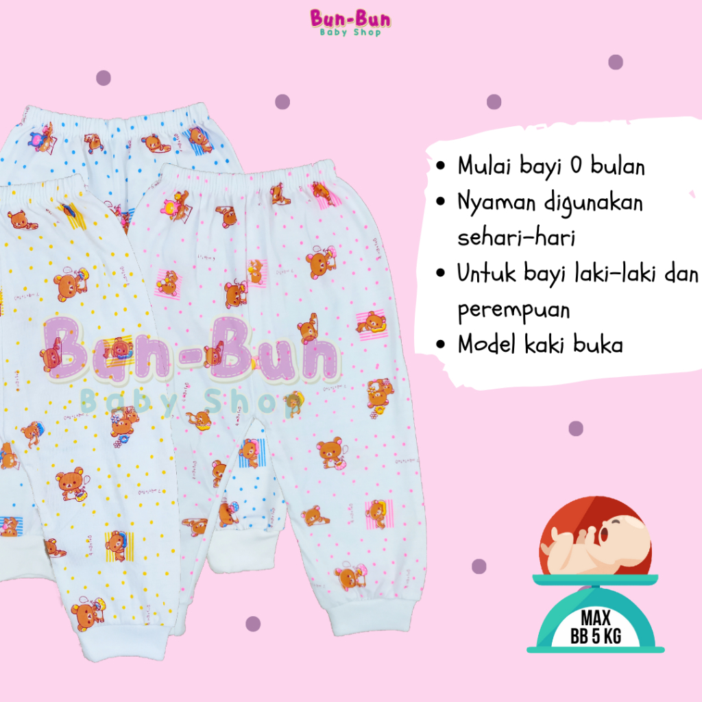 Celana Panjang Bayi Laki Perempuan Perlengkapan Bayi Baru Lahir Baby Newborn Baju Pakaian Murah