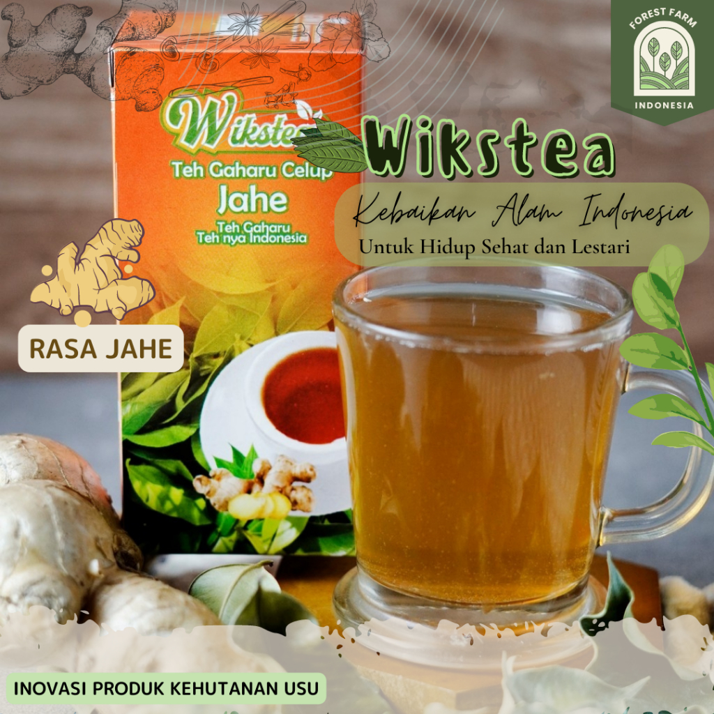 

Wikstea Teh Herbal Gaharu Rasa Jahe | Produk inovasi Kehutanan USU