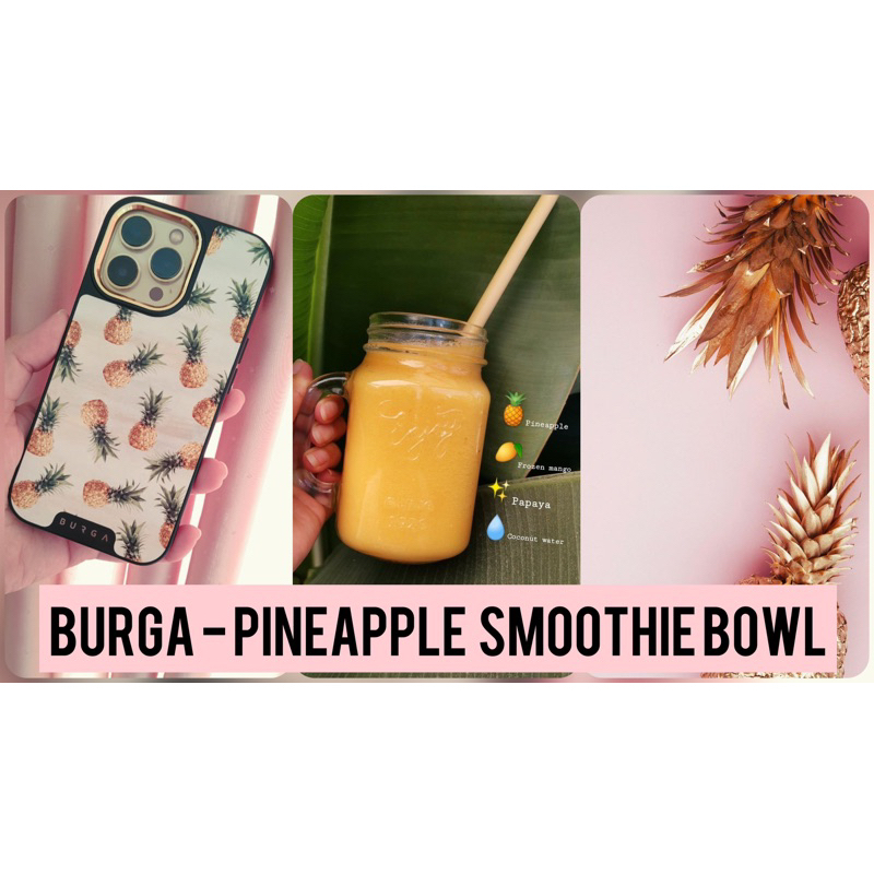 Preloved Like New BURGA ELITE Case Iphone 13 Pro Smoothiew bowl