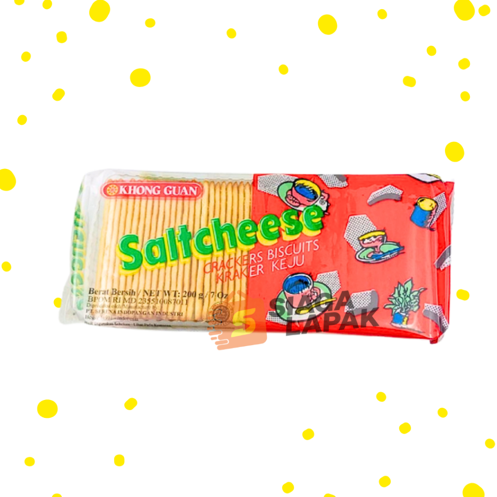 Saltcheese Keju Crackers 200gr Biskuit Keju Krekers Khong Guan
