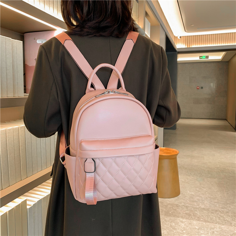 BJ32189 - BLACK/KHAKI/PINK/WHITE - TAS RANSEL JINJING HANDBAG SLEMPANG WANITA FASHION KOREA CHINA IMPORT MODIS ELEGAN TERMURAH TERLARIS TERBARU BAGSTORE JAKARTA TAS BATAM LT2189