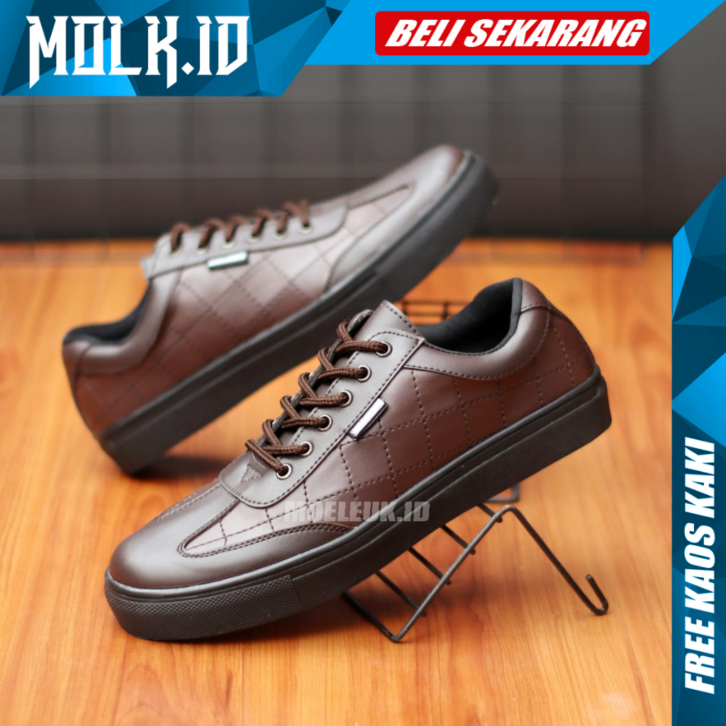 MOLK Sepatu Formal Pria Casual Kerja Kantor Original Trendy