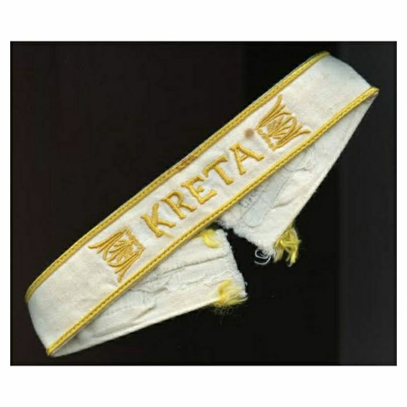 Bordir Armband KRETA Emblem Parka Tentara Jerman WW2 Adolf Hitler Cosplay Anak Band Geng Motor Vespa