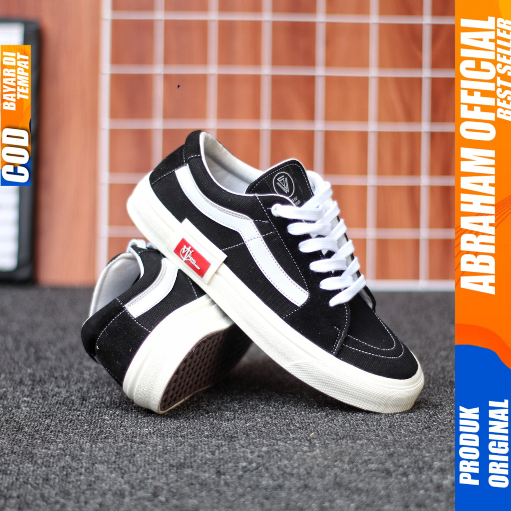 Sepatu Pria Sneakers 38-47 Og Hitam Ukuran Besar Pria Big Size Pria Hitam Abraham