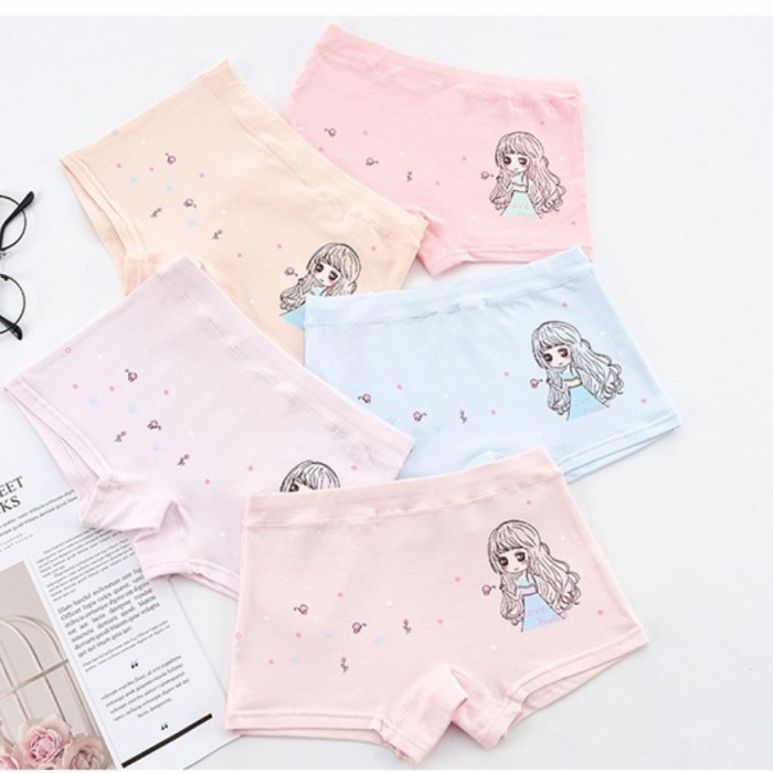 1 LUSIN!! Celana Dalam Anak Perempuan GONGFASHIJIA - Boxer Anak Cewek Bahan Super Halus - Dalaman Anak IMPORT / Murah 3 , 6 dan 1 Lusin