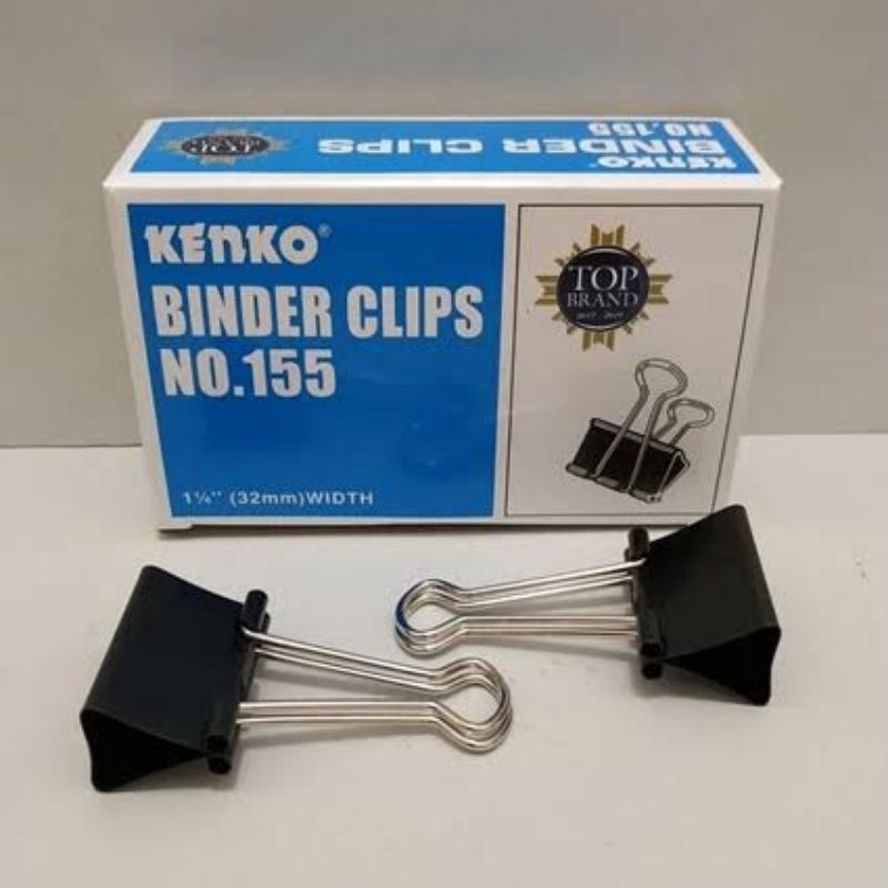 

BINDER CLIP NO. 155 KENKO / PENJEPIT KERTAS / CLIP