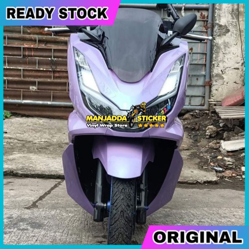 Permeter stiker skotlet motor ungu lilac taro glossy lebar bahan 122cm