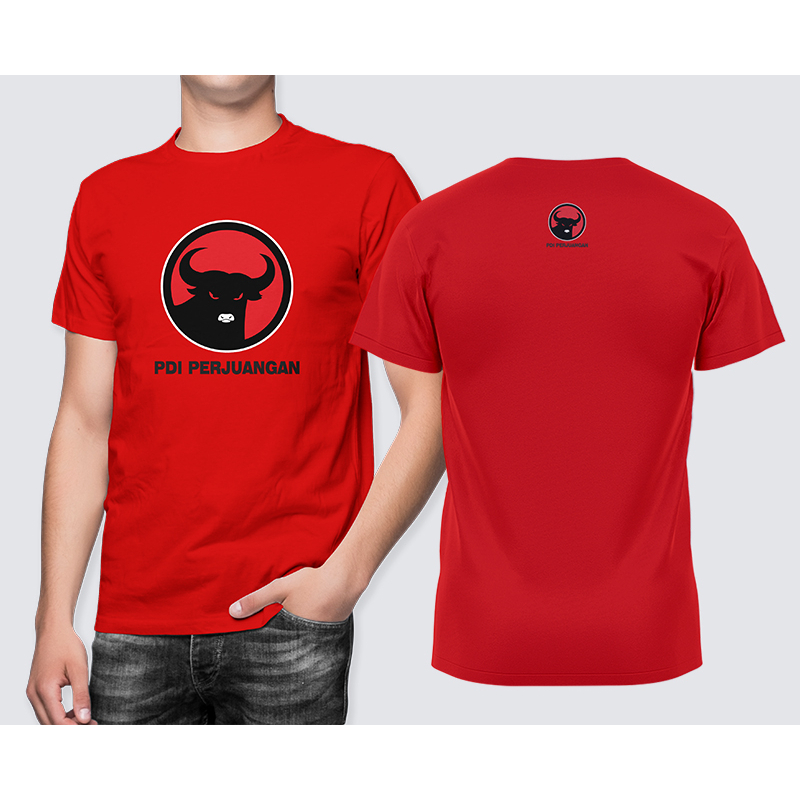 Fikastore - Kaos Katun Distro Partai Politik Partai PDI Perjuangan