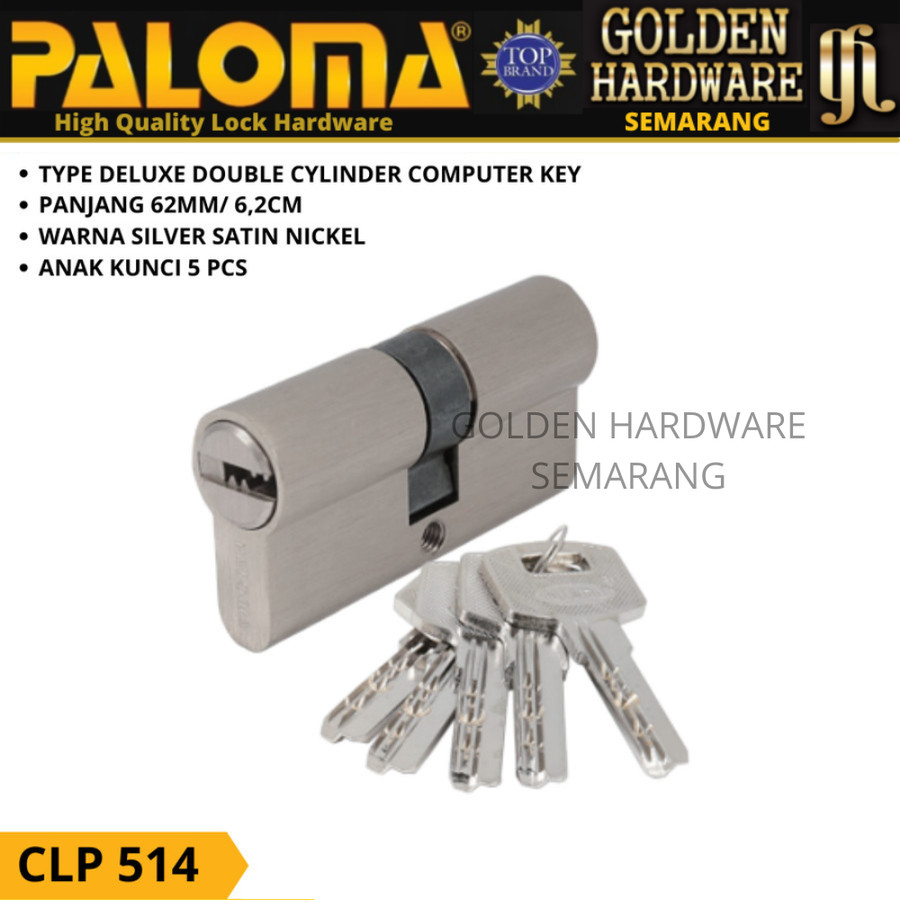 Double Cylinder PALOMA CLP 514 DELUXE DC-CK 62MM - Computer Key