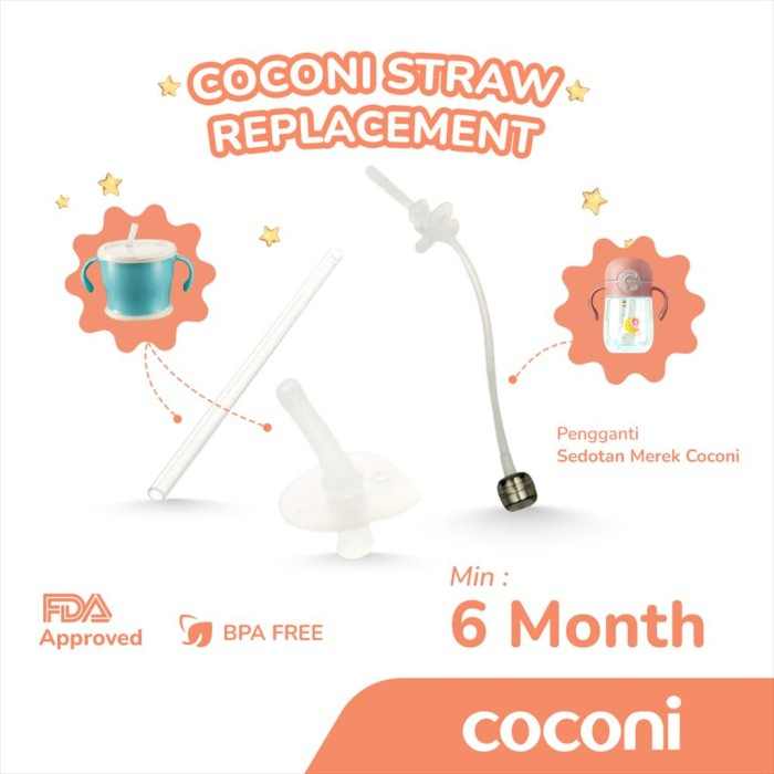 COCONI Straw Replacement | Sparepart Sedotan Merek Coconi - STRAW CUP30