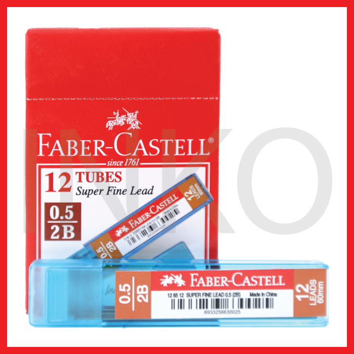 

FABER CASTELL SUPER FINE LEAD ECO 2B 0.5MM TUBE BLUE 12TUBES