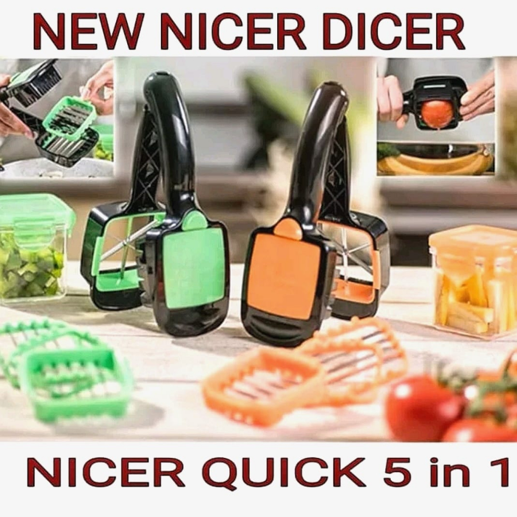 Nicer Dicer Quick 5 in 1 Alat Pemotong Sayur Buah Serbaguna