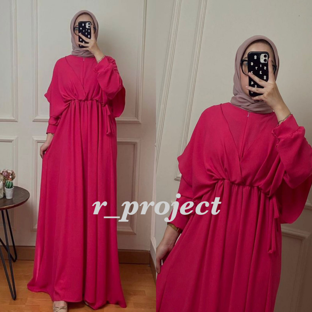 Ukuran 5L XXXL XXL XL L M S | Bahan Cey airflow crinkle premium | Saskia maxi big size