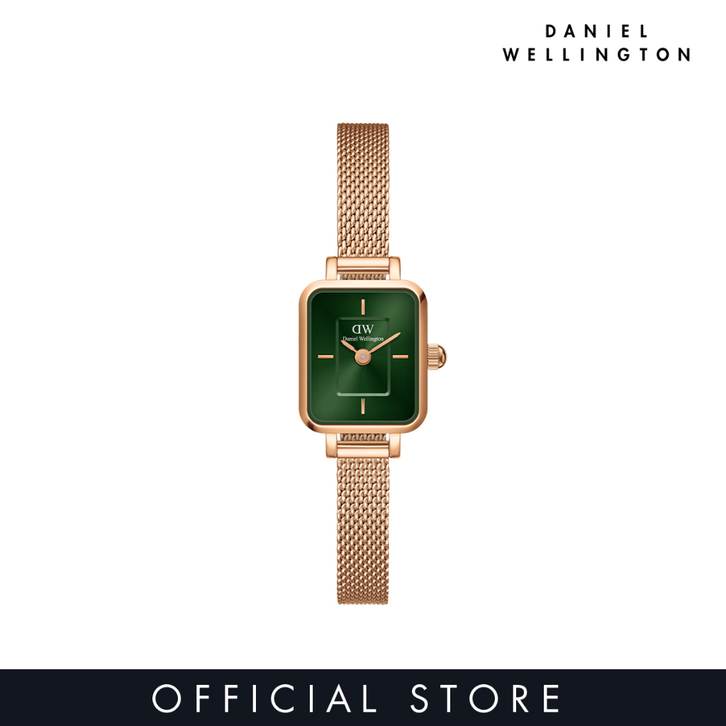 Daniel Wellington Quadro Mini Melrose Rose Gold Emerald - DW00100648