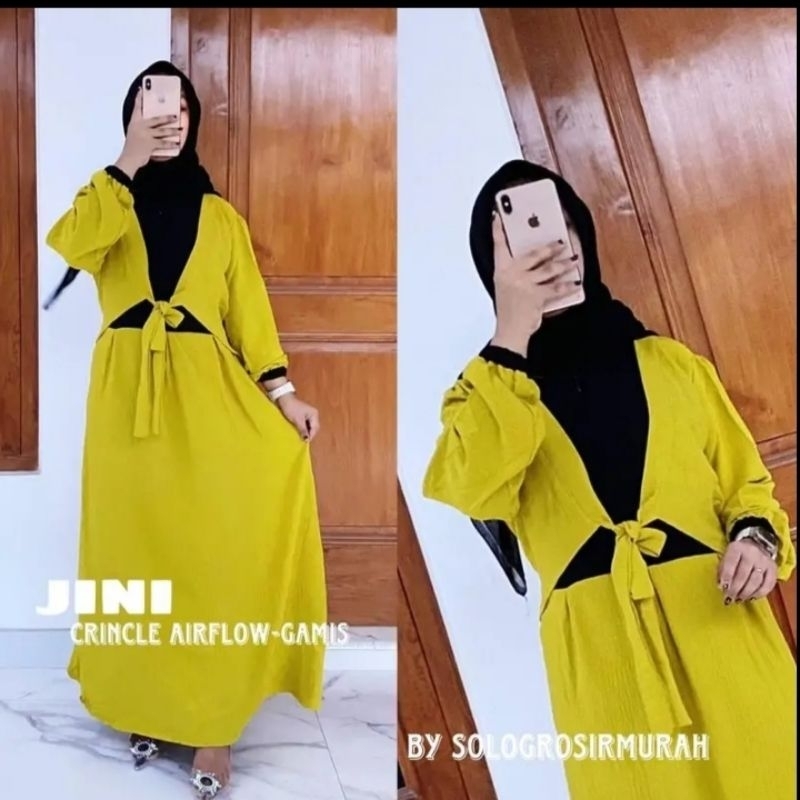 JINI DRESS CRINCLE AIRFLOW LD 110CM