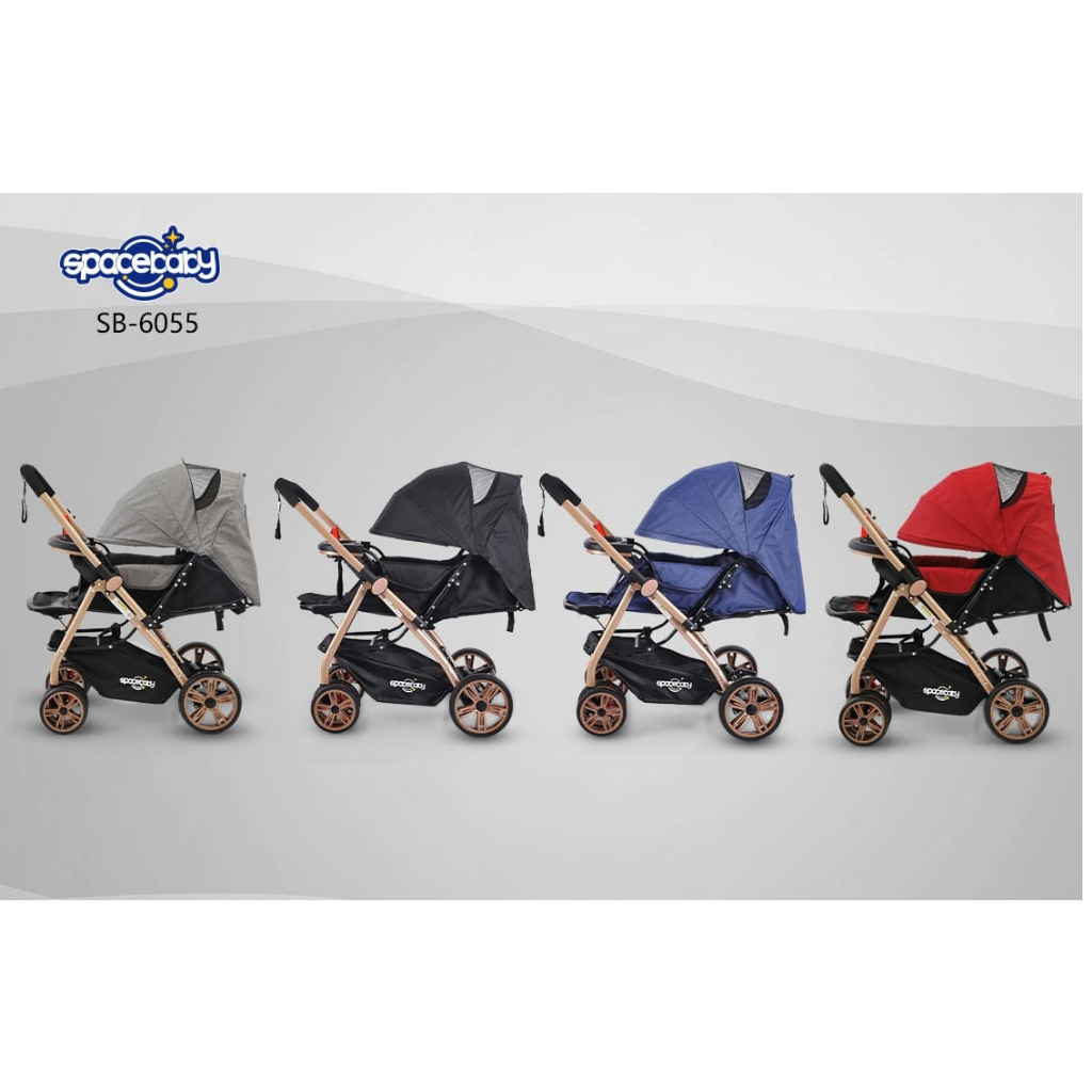 Stroller Spacebaby sb6055 Kereta Bayi Space Baby SB 6055 Bisa Hadap Ibu