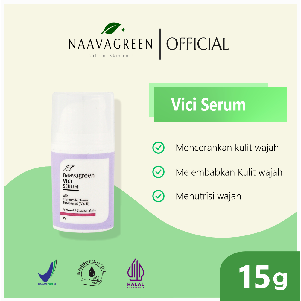 NAAVAGREEN Vici Serum - Melembakan, mencerahkan, dan pembentukan kolagen