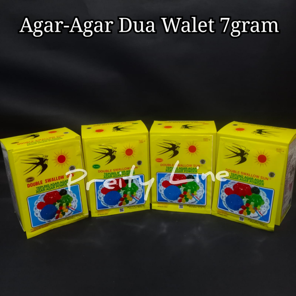 

Agar Agar Double Swallow Sun 7gram - Agar Agar Powder Cap Dua Walet @1box