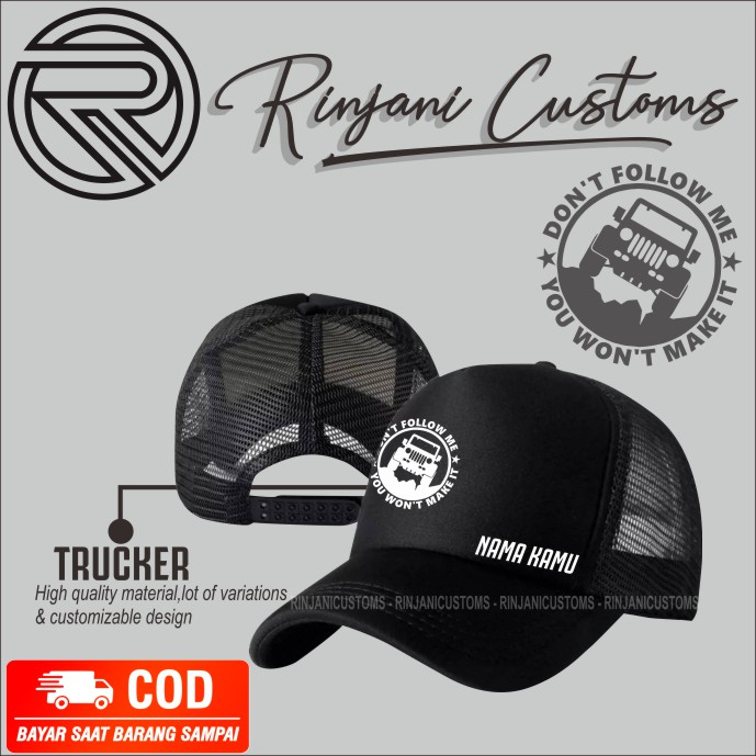TOPI JARING JEEP - TOPI TRUCKER MOBIL JEEP KEREN - TOPI JARING JEEP ALSTAR KEREN