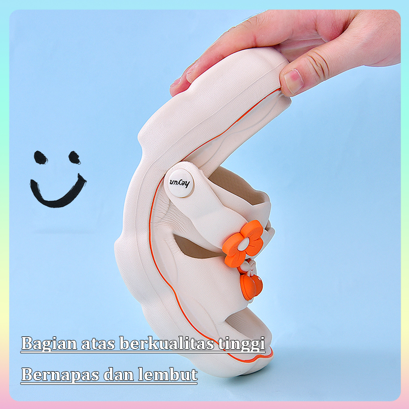 Sendal wanita tali kekinian import korea Sandal wanita cantik promo terbaru Sandal jelly perempuan murah Selop anti selip rumah EVA