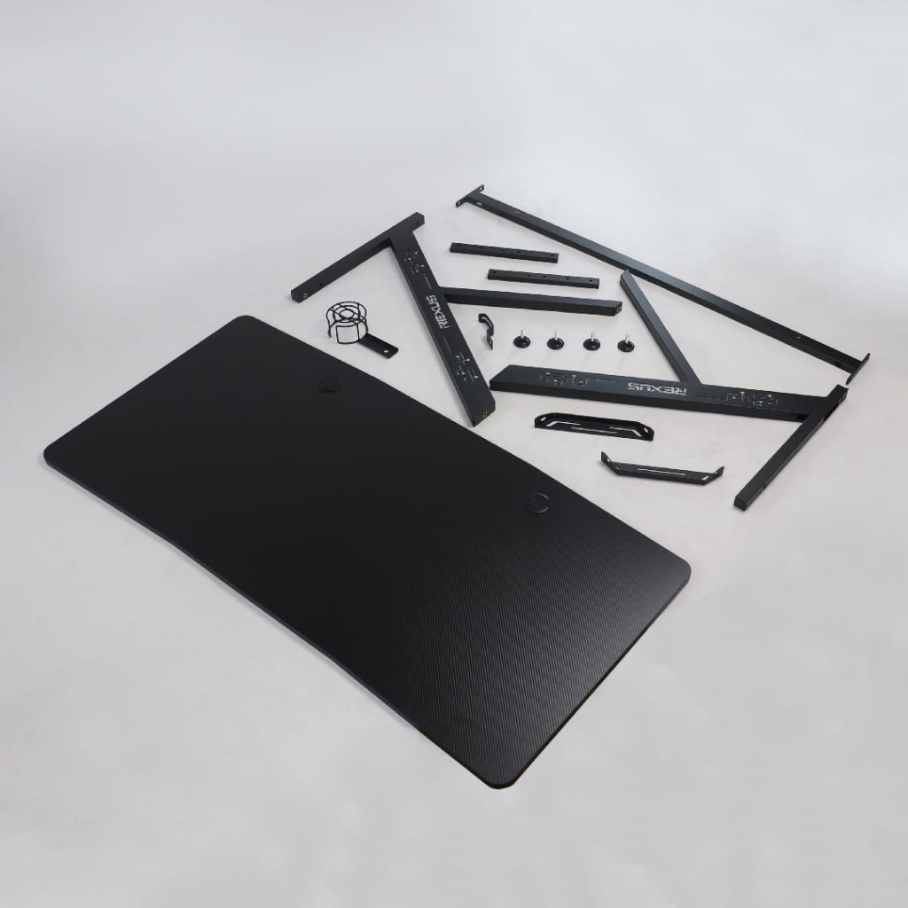 Rexus Gala RXD-140 RGB LED Gaming Desk Carbon Waterproof Meja Gaming