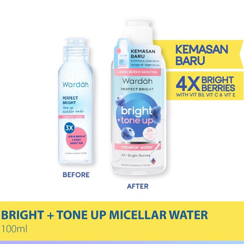 WARDAH PERFECT BRIGHT TONE UP MICELLAR WATER