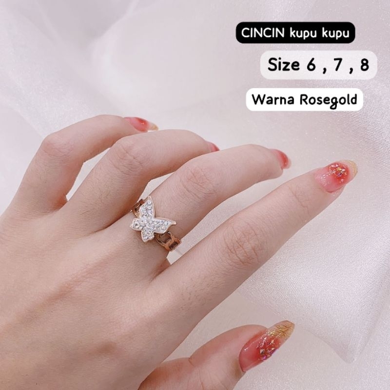 Cincin Titanium Asli Premium Quality Anti karat anti alergi Stainless steel ori Ct030