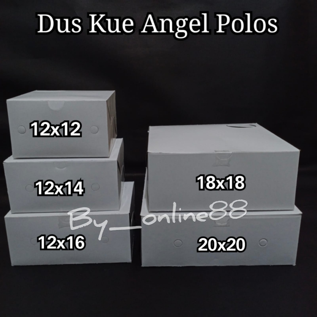 

Dus Kue GS ANGEL POLOS - Box Kue Makanan/Snack @100pcs