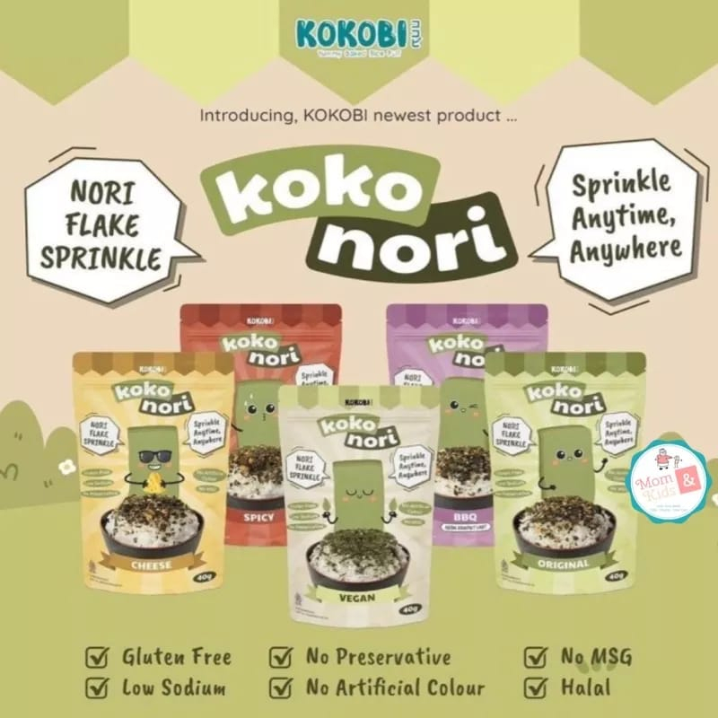 ABE FOOD KOKOBI KOKO NORI ABON RUMPUT LAUT 40GR | NORI TABUR NON MSG