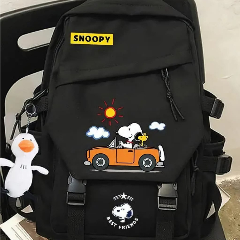samasuka.shop - Tas Ransel  Fashion Wanita Pria Anak Remaja Motif Hewan SNOOPY Trendi dalam Satu Paket Fashion Bergaya Cute Pilihan Terbaik Tas Sekolah Anak Perempuan Cewek dan Remaja Cowok Keren Tampil Stylish Praktis Simpan Barang-barang dengan Mudah