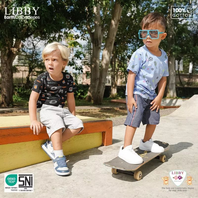 Libby KAI SHIRT PENDEK / KAOS OBLONG LIBBY BABY LENGAN PENDEK