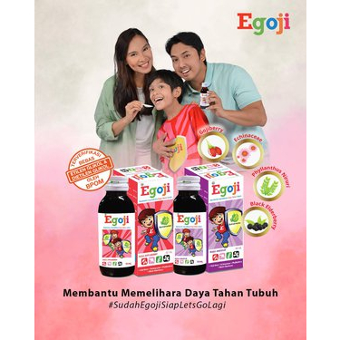 Egoji Sirup Untuk Daya Tahan Tubuh Anak 50ml / 100ml - VITAMIN ANAK Rasa Anggur &amp; Appleberry