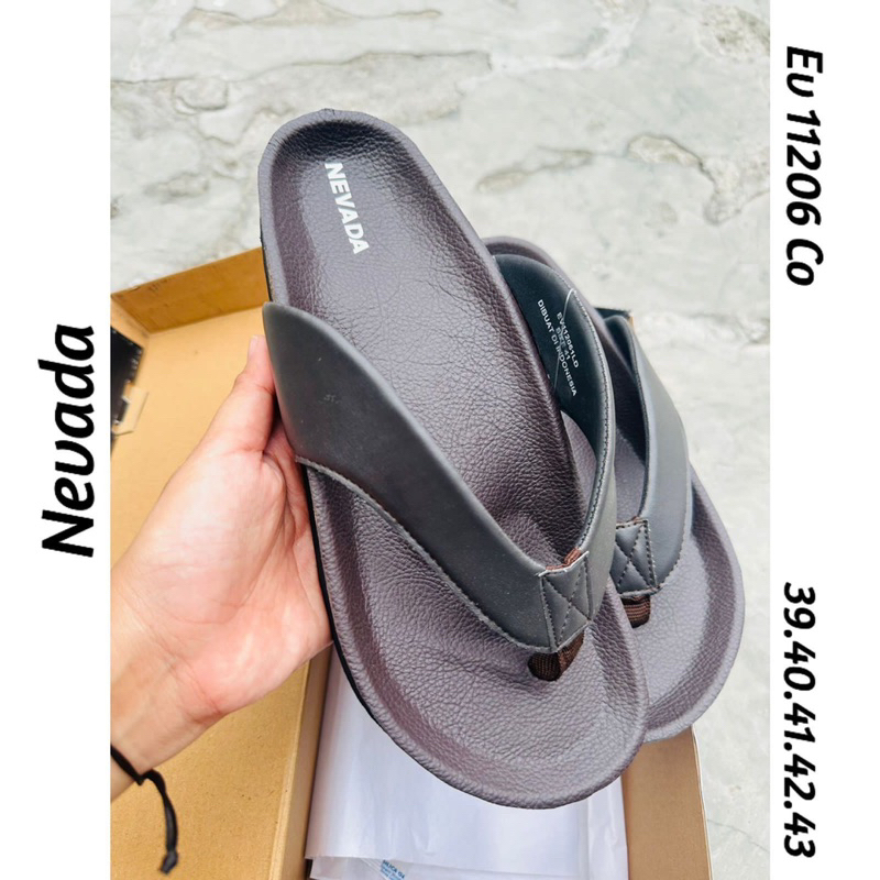 sandal EV 1206 hitam coklat