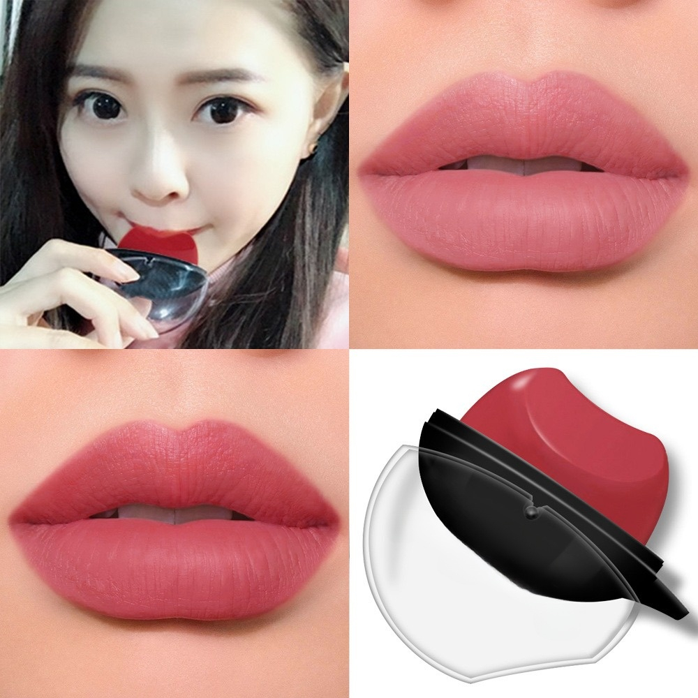 Amy's Diary Lazy Lips Lipstick Velvet Matte Lipstik Bentuk Bibir 6 Beauty Color Non Stick