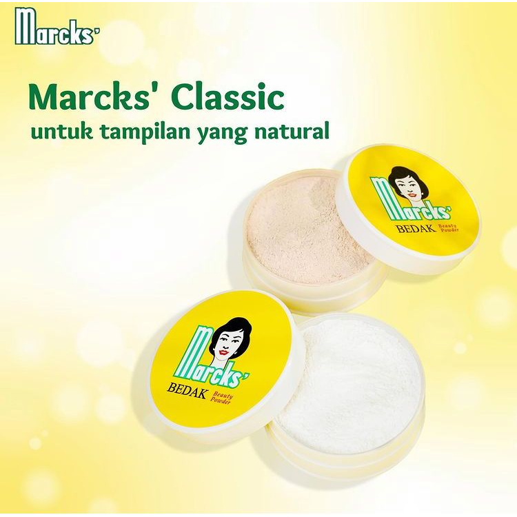 [BPOM] Marcks Bedak Tabur Classic 40gr / Marck's Bedak Tabur Wajah / Loose Powder / MYMOM