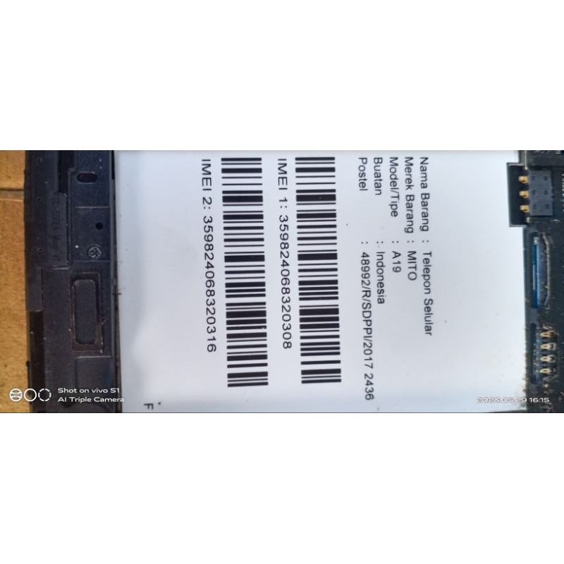 mesin hp mito a19 mesin normal udah tested