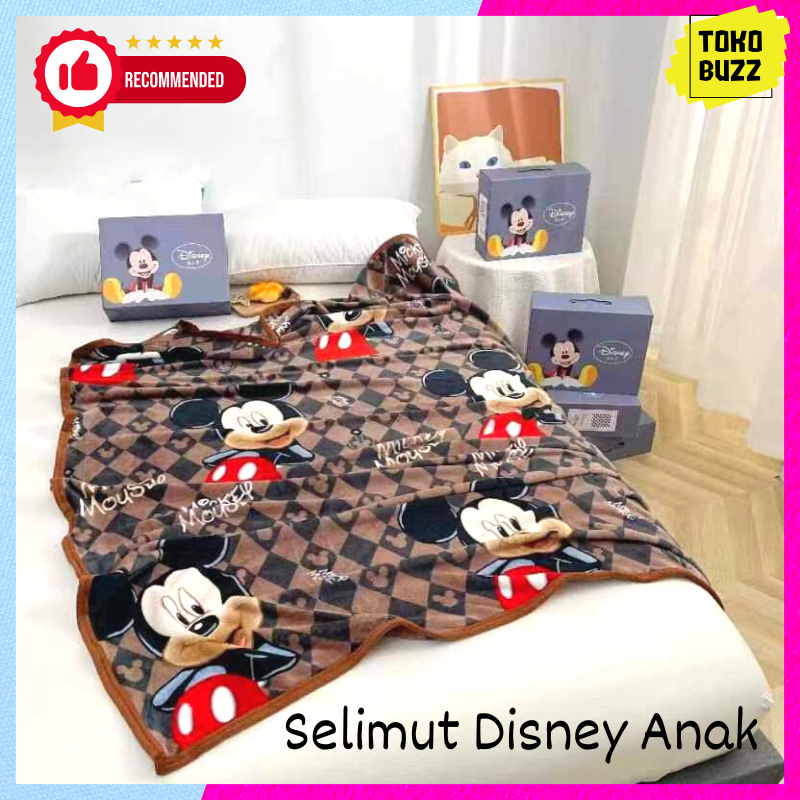 SELIMUT BULU HALUS SELIMUT KARAKTER ANAK Lembut Motif  Kartun Lucu PREMIUM HIGH QUALITY