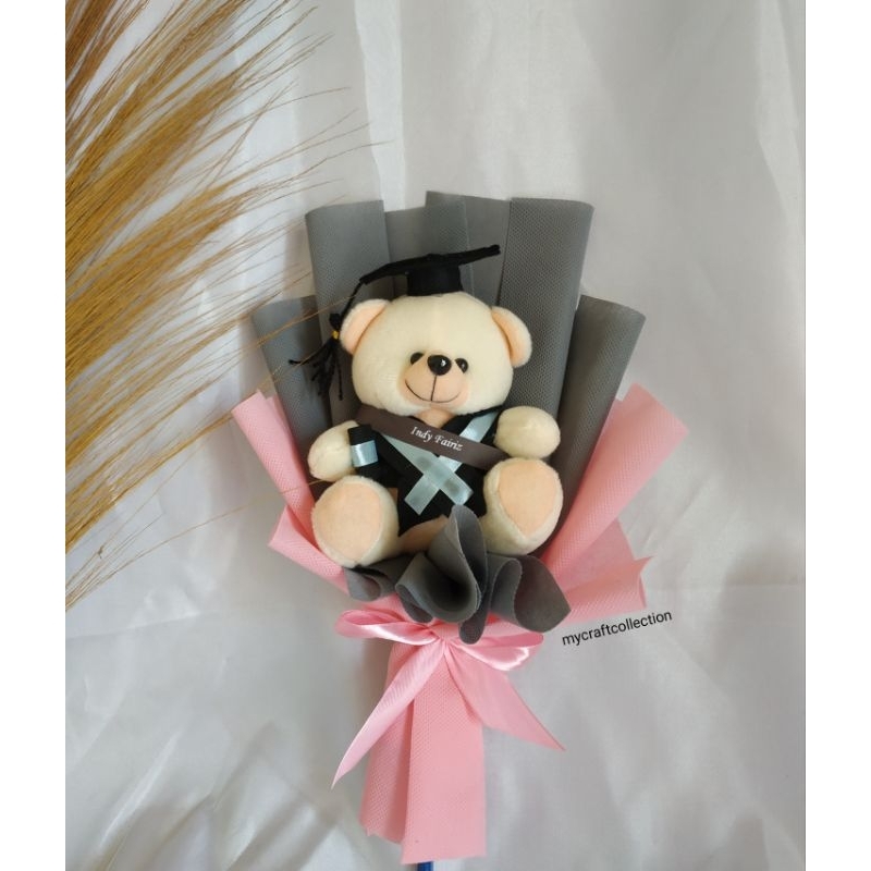 Ready Stok Buket Boneka Bouquet Boneka Wisuda untuk Hadiah/Kado Wisuda Free kardus packing Free Tamb