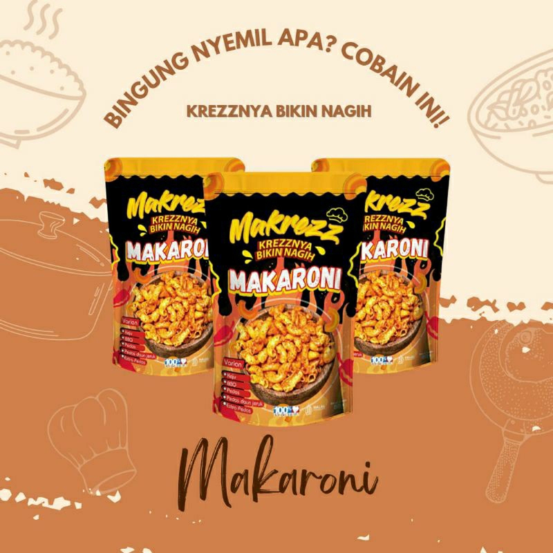 

Makrezz Makaroni/Makaroni kriuk/Makaroni Gurih/Makaroni Pedas