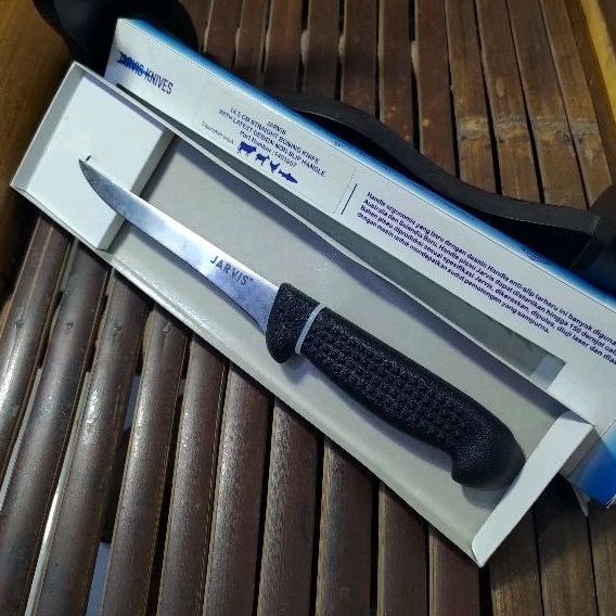JARVIS 14.5 CM 1401057 STRAIGHT BONING KNIFE WITH LATEST DESIGN NON-SLIP HANDLE PISAU DIBAHARI