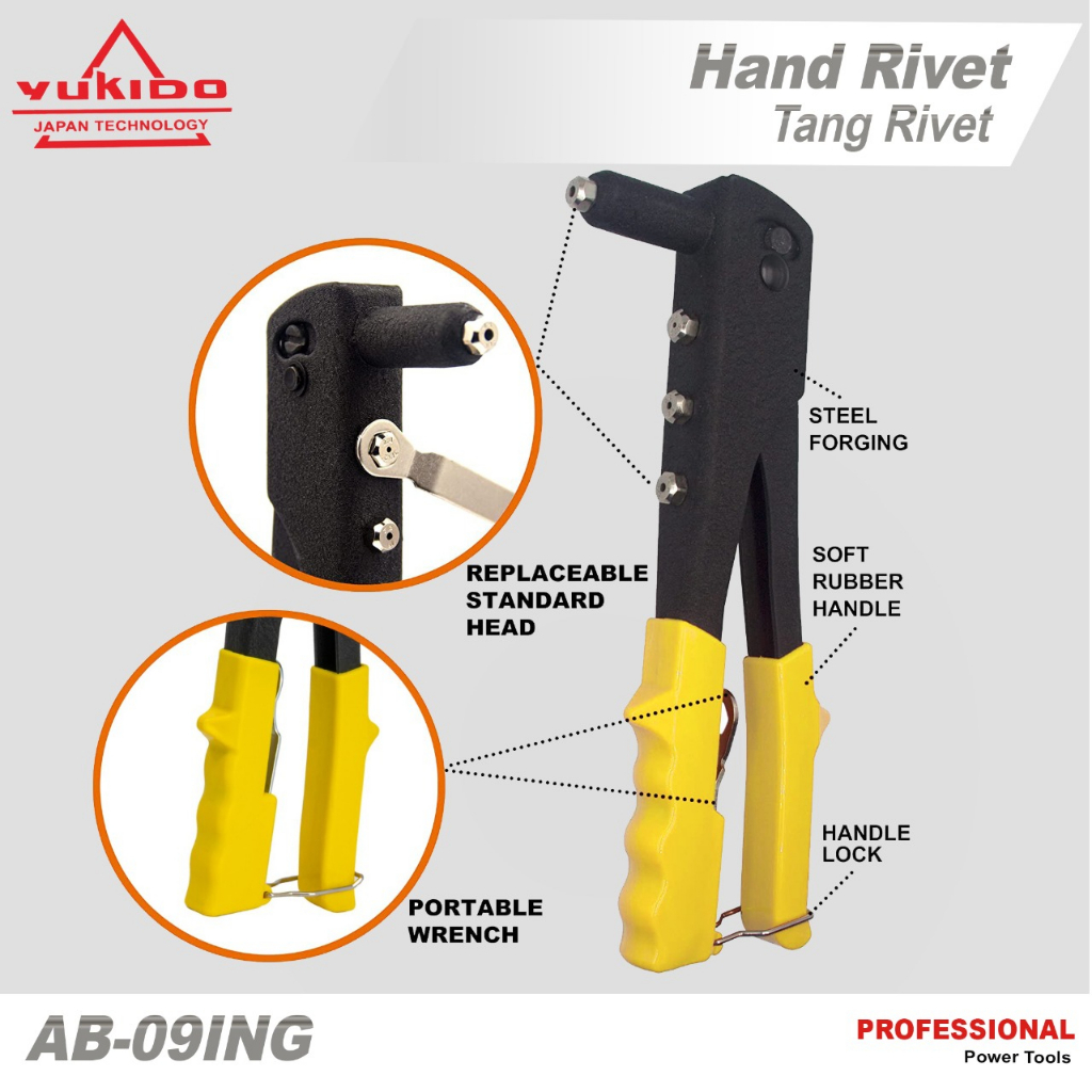 termurah HAND RIVETER MURAH - TANG PAKU RIVET - TANG RIFET - RIPET Yukido best quality