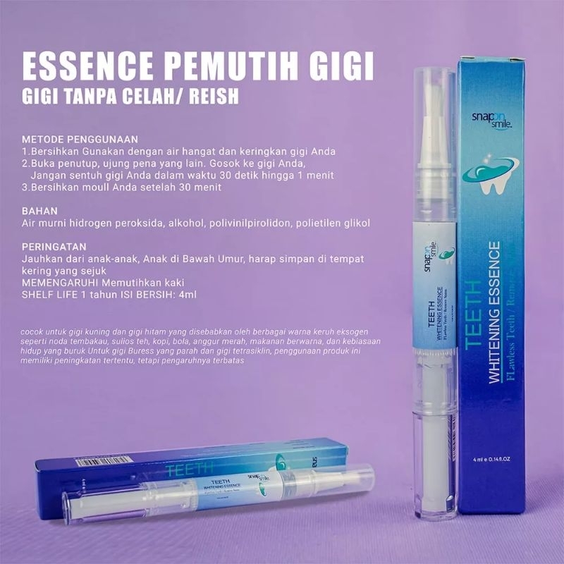 Snap On Smile Teeth Whitening Essence Pen Pemutih Gigi