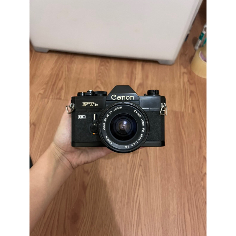 Canon FTb QL rare & lensa canon fd 28mm f2.8